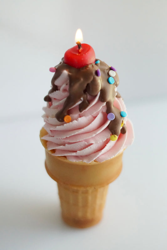 Ice Cream Cone Candle