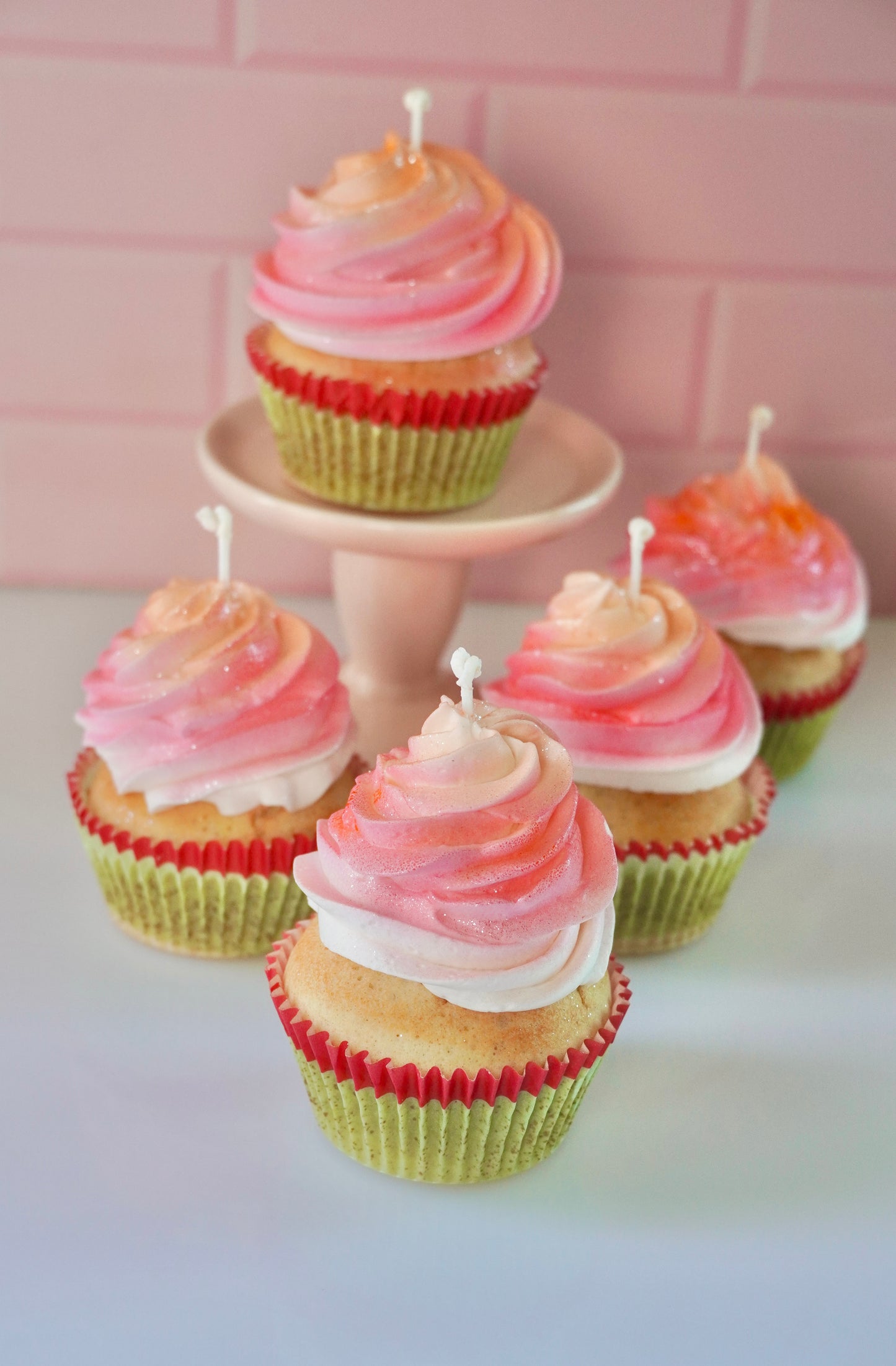 Sunset Cupcake Candle