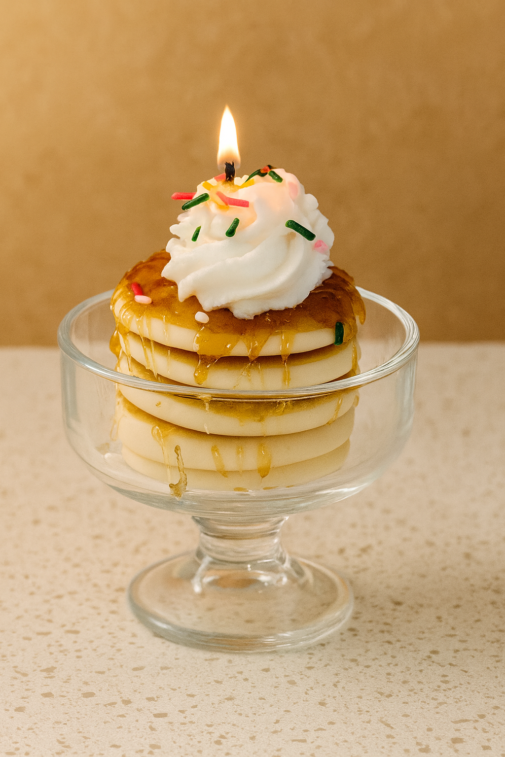 Mini Birthday Pancake Candle