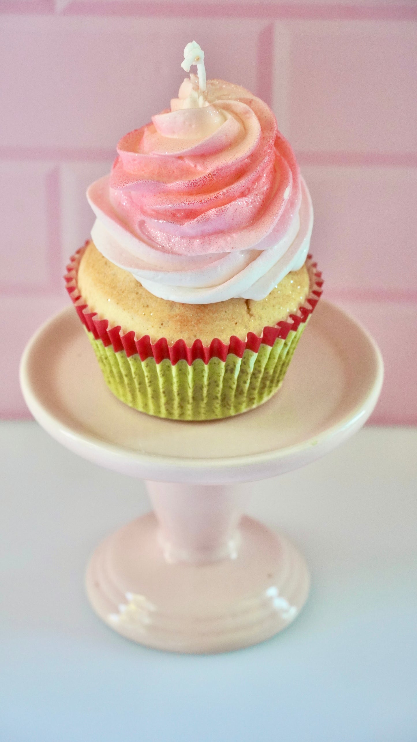 Sunset Cupcake Candle