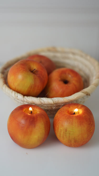 Realistic  Beeswax Apple Candle