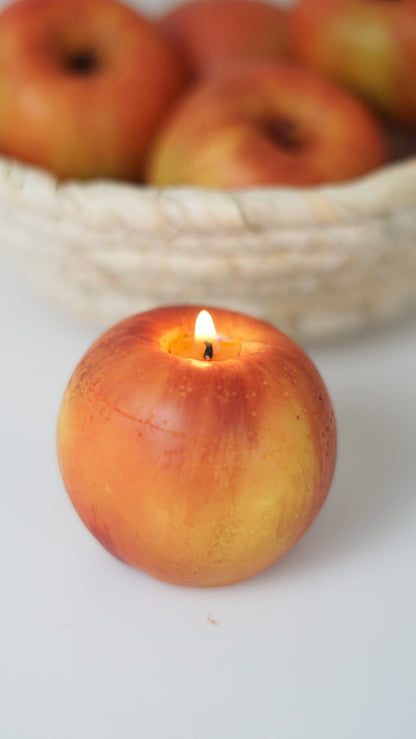 Realistic  Beeswax Apple Candle