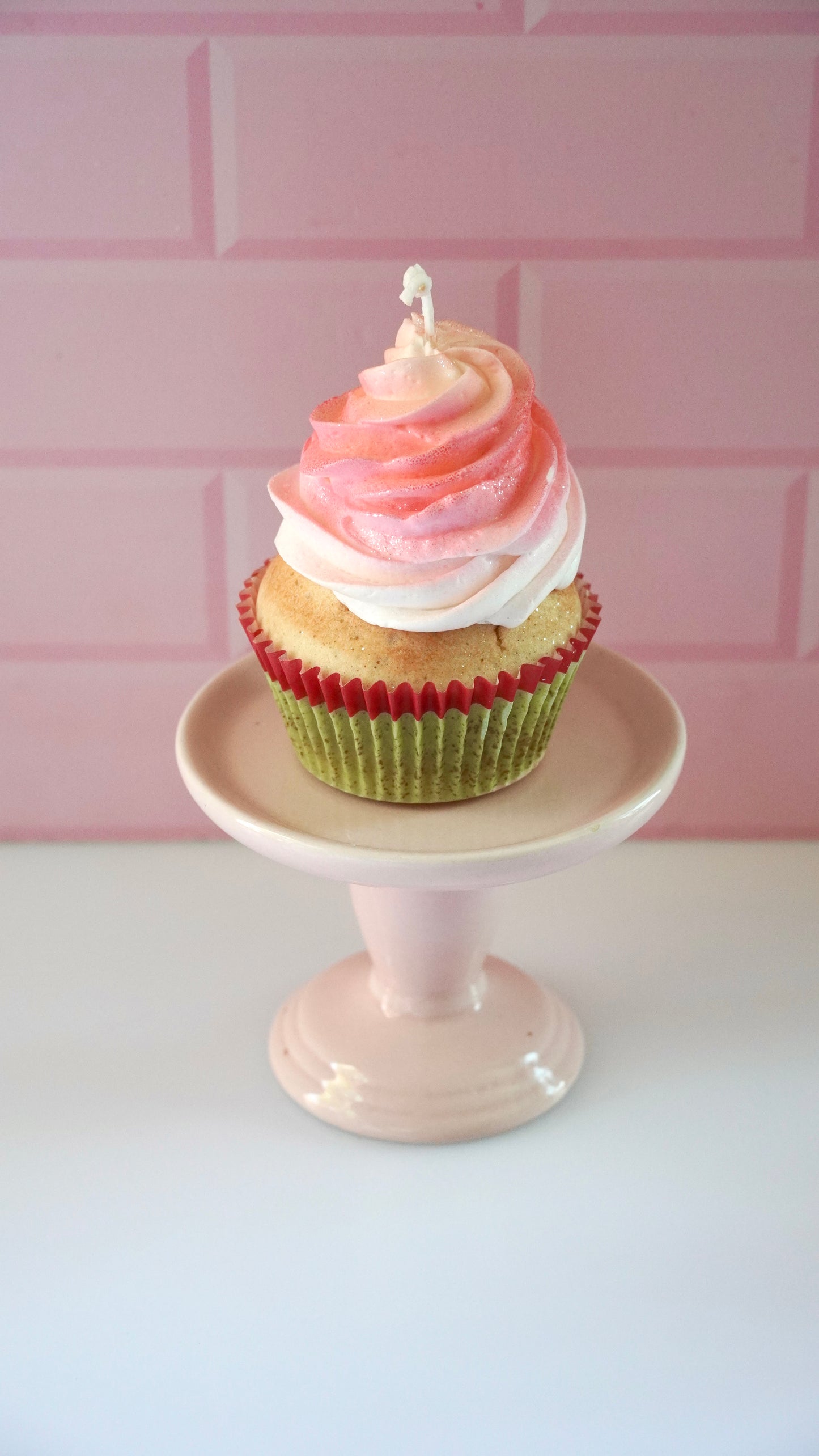Sunset Cupcake Candle