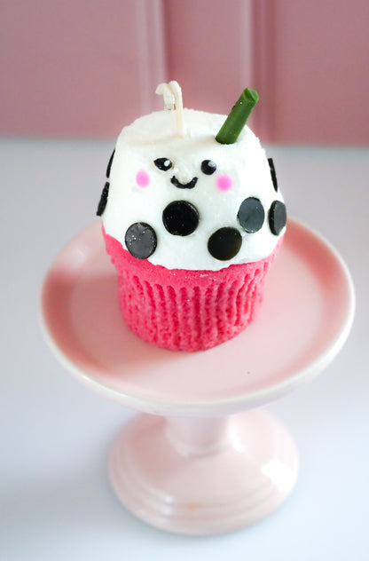 Boba Cupcake  Candle