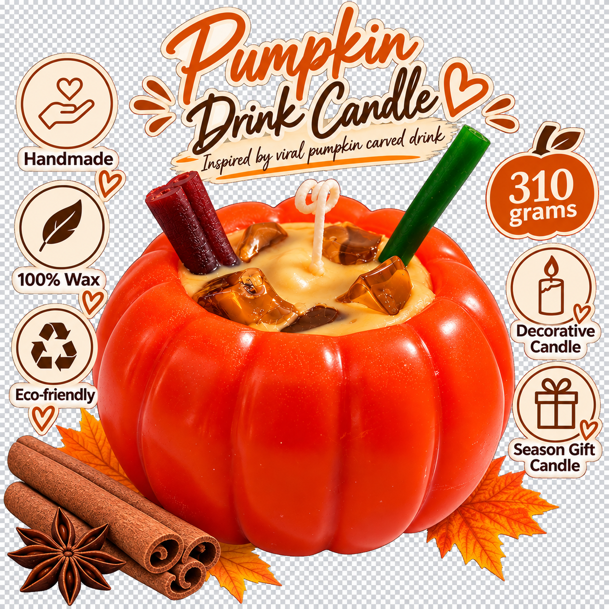 Pumpkin Drin Candle