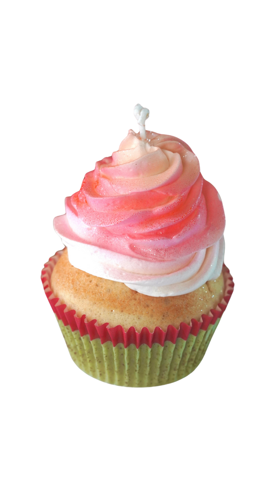Sunset Cupcake Candle