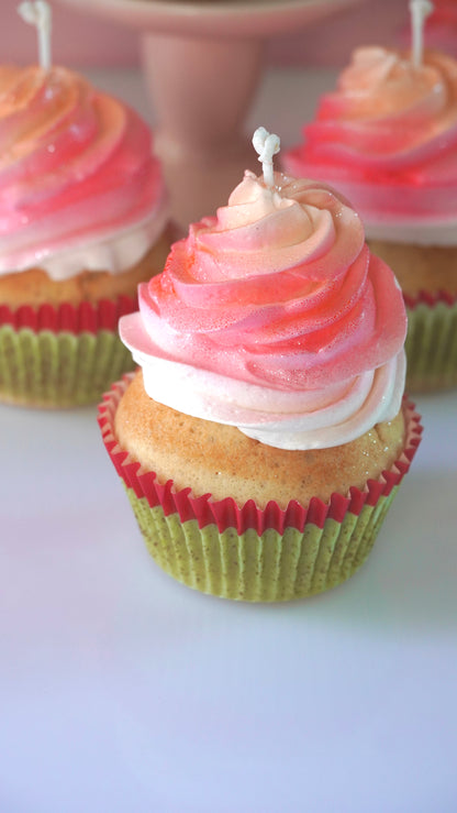 Sunset Cupcake Candle