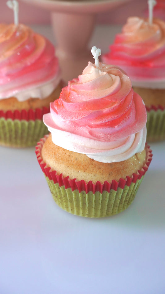 Sunset Cupcake Candle