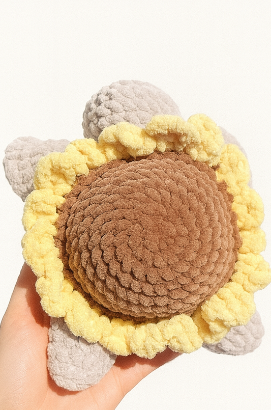Crochet Sunflower Turtle