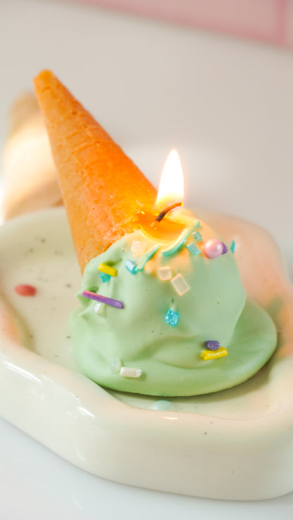 Ice-Cream Cone Cake Candle