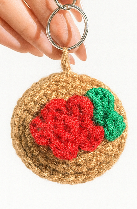 Crochet Mazapan Keychain
