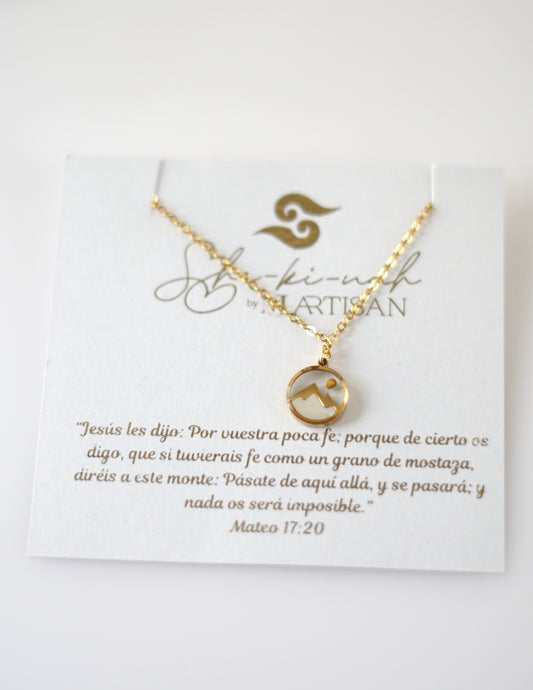 Mathew 17:20 Faith seed Circular Necklace