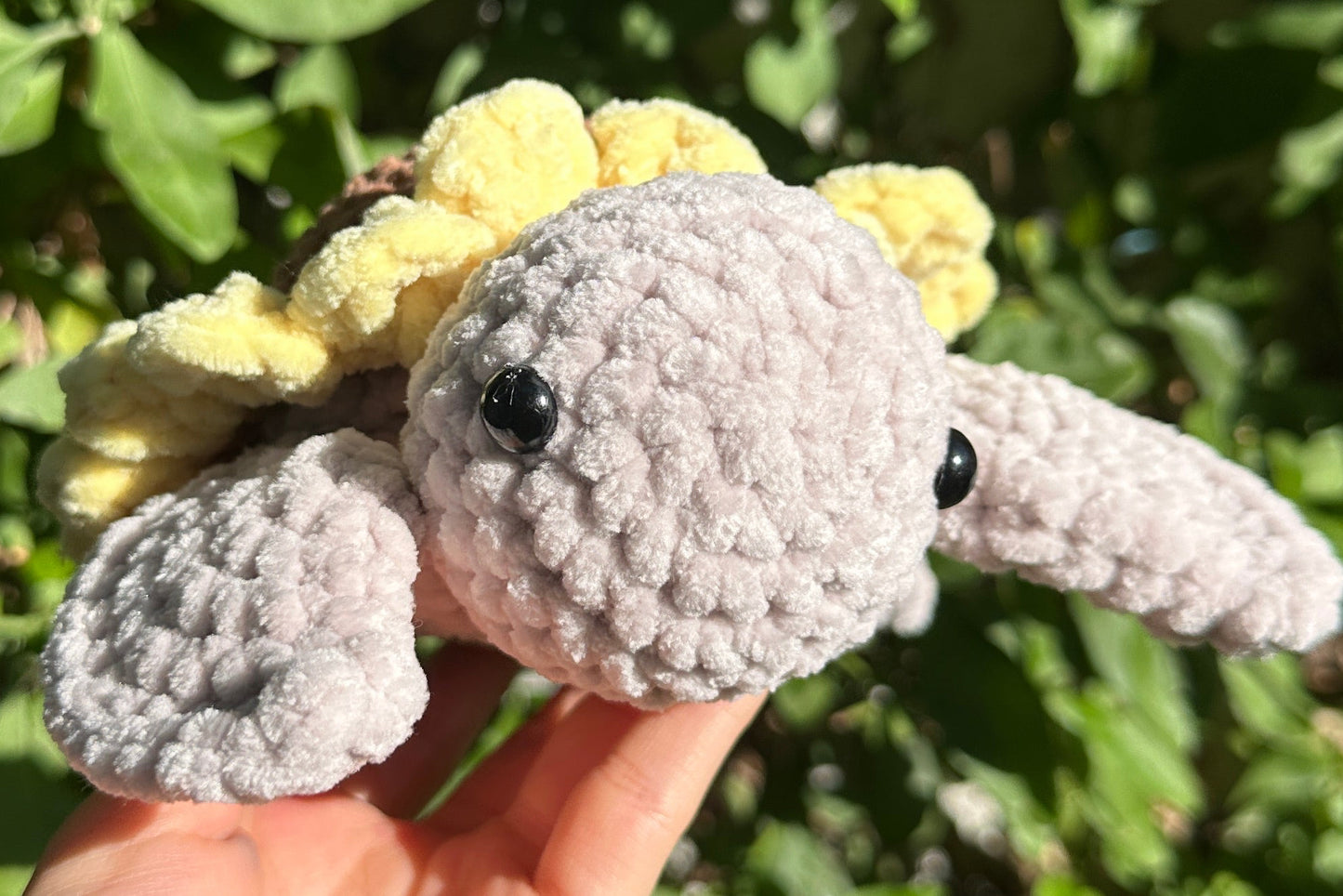 Crochet Sunflower Turtle