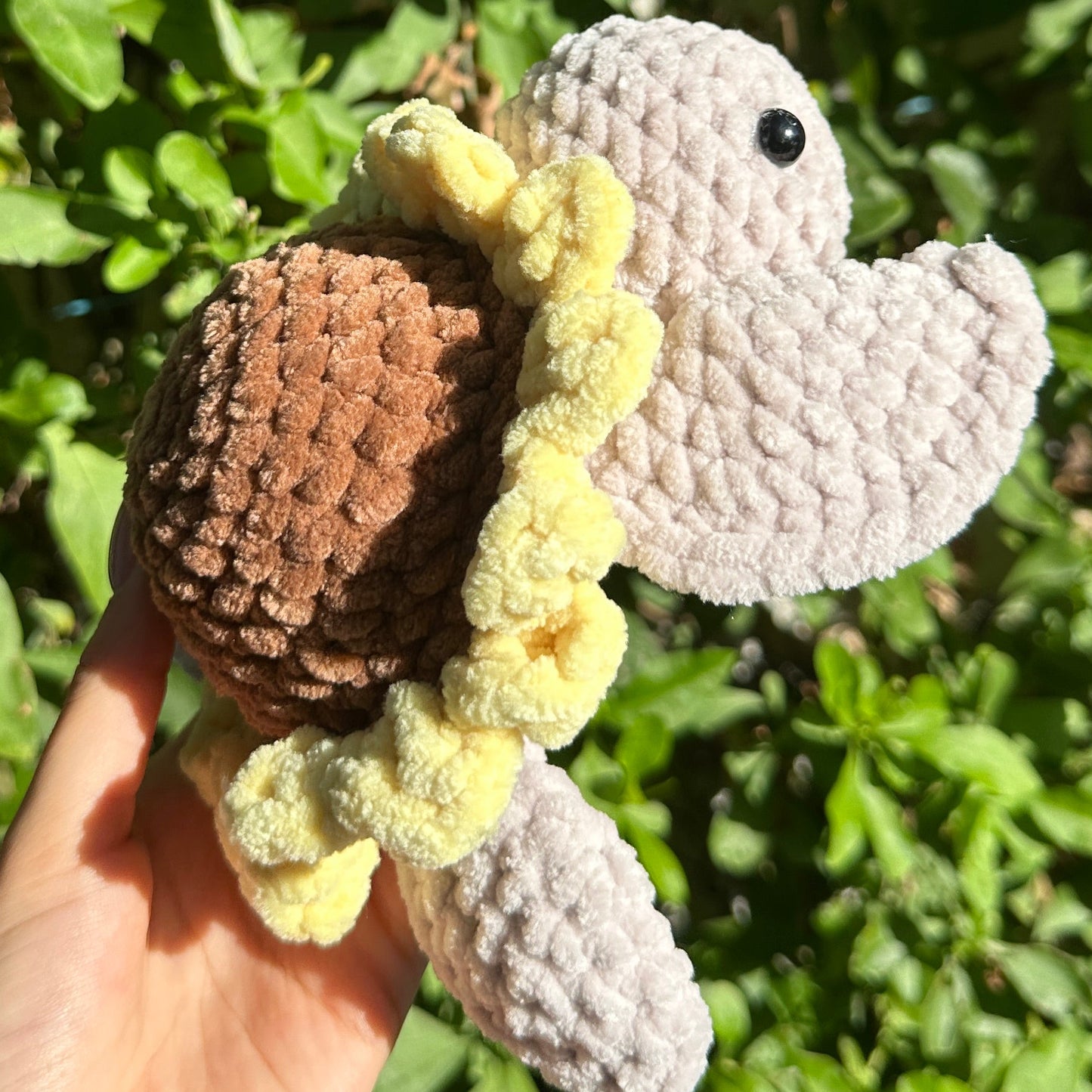 Crochet Sunflower Turtle