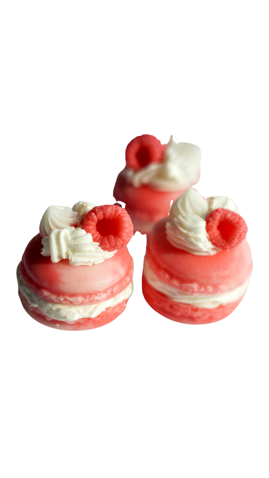 3 Strawberry & Cream Macarons